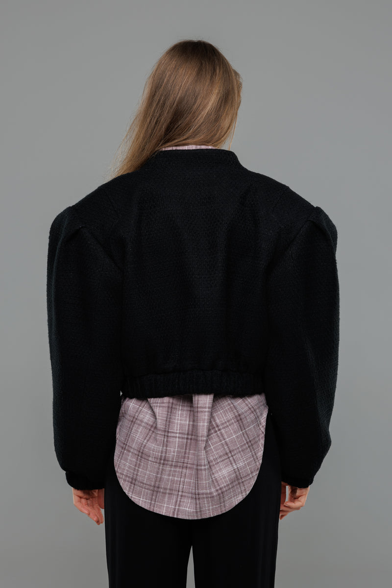 ANAIS JACKET — CROPPED COTTON BOMBER