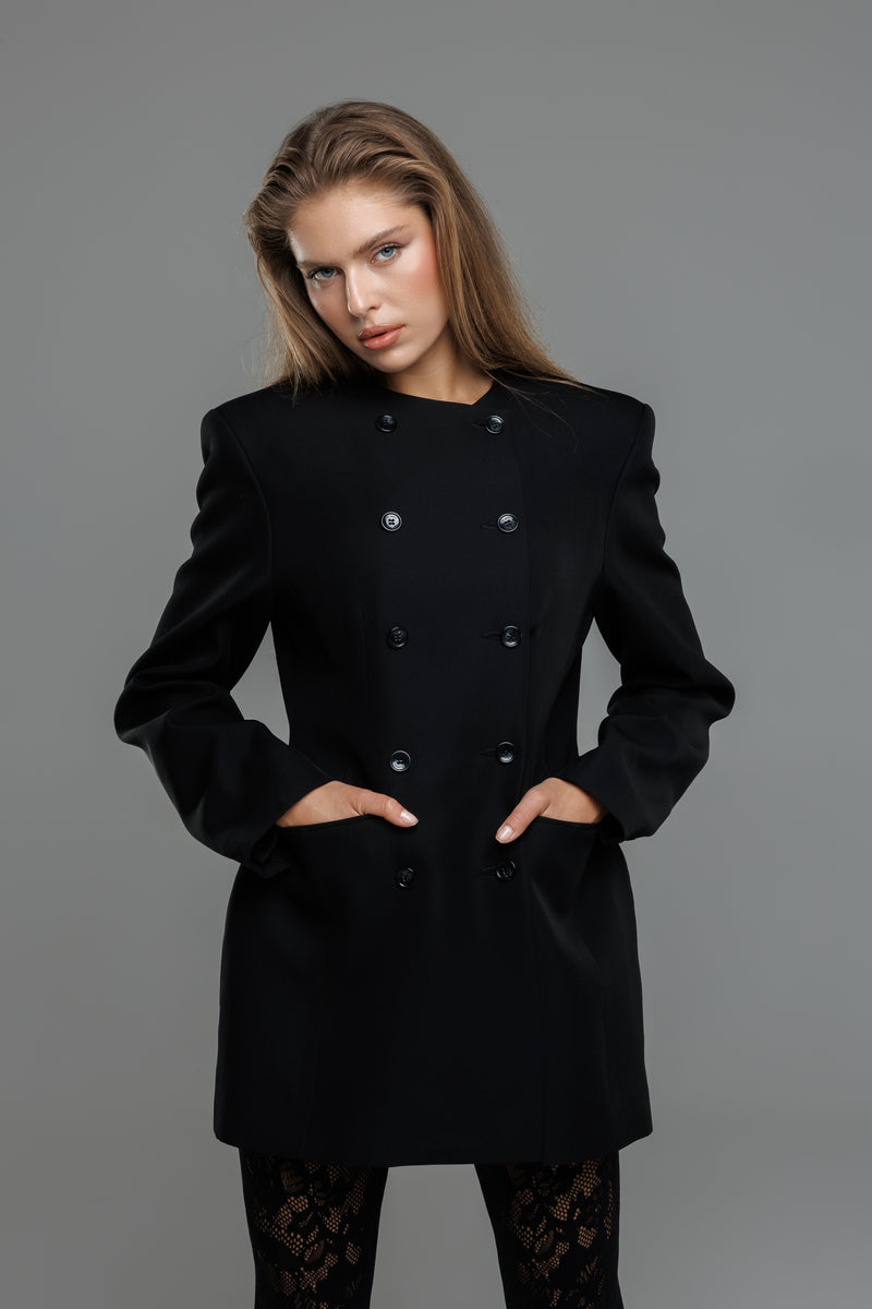 EZARI WOOL BLAZER DRESS