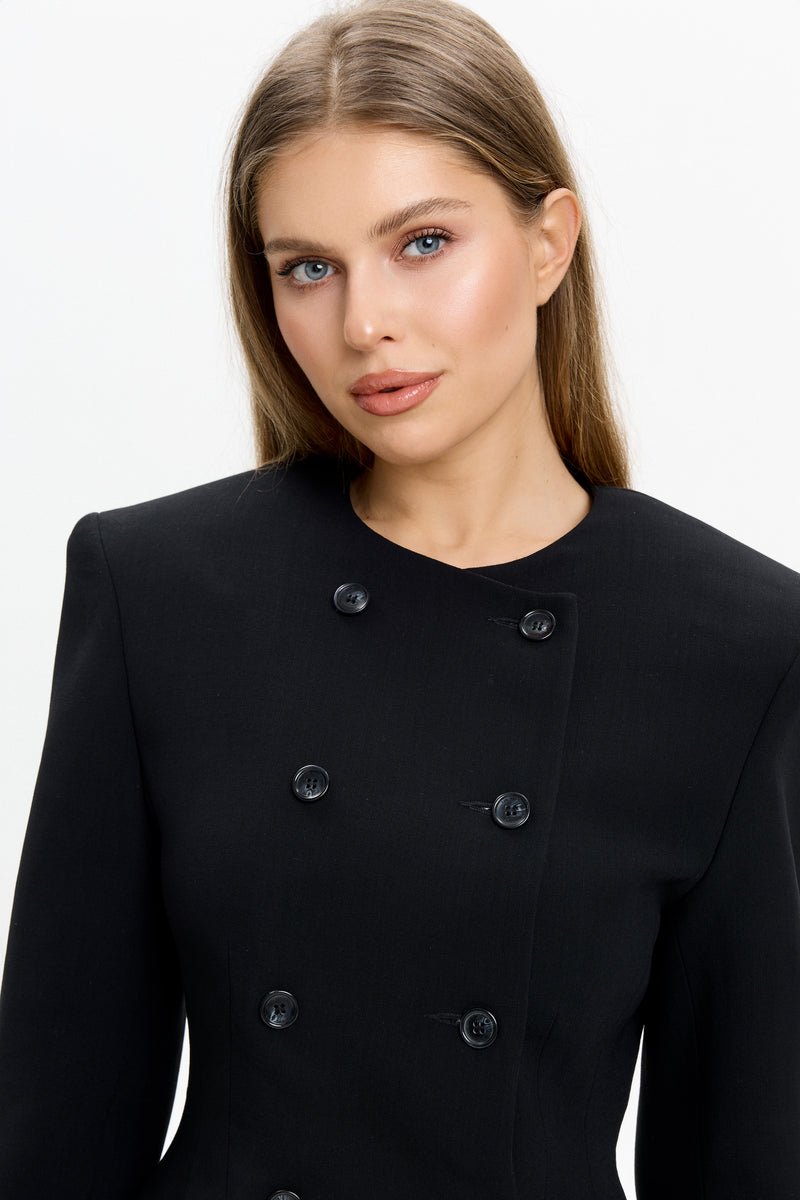 EZARI WOOL BLAZER DRESS