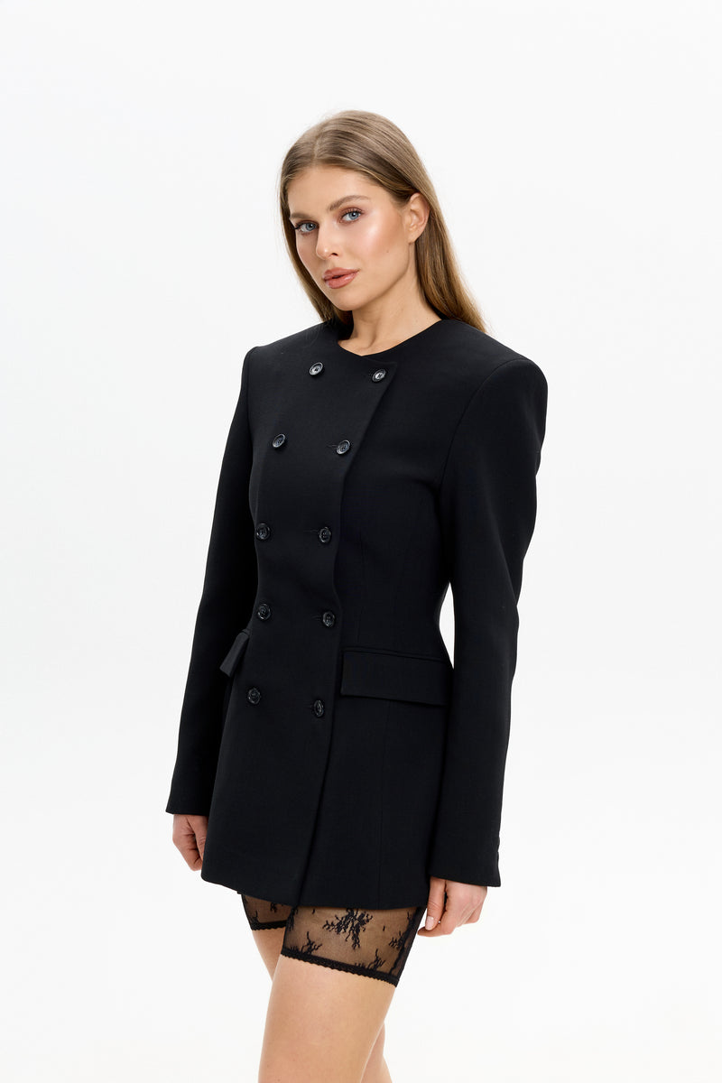 EZARI WOOL BLAZER DRESS