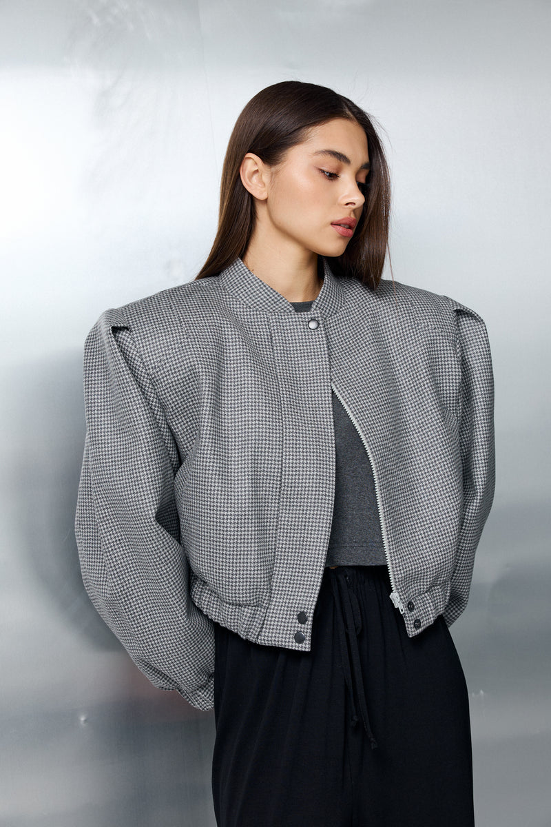 ANAIS CROPPED BOMBER JACKET